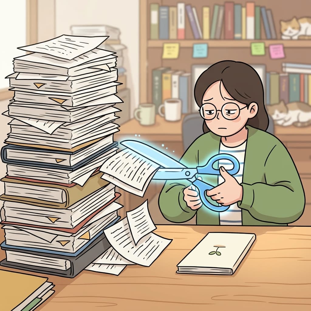 편집자는 거대한 원고를 요약된(abridged) 책으로 출간했다.
