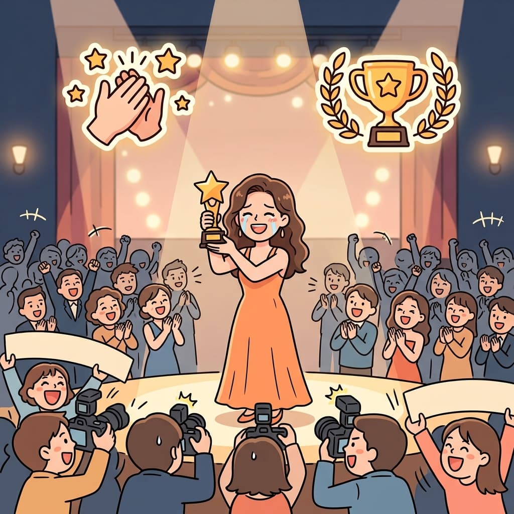 그 배우는 뛰어난 연기로 큰 찬사를 받았다.