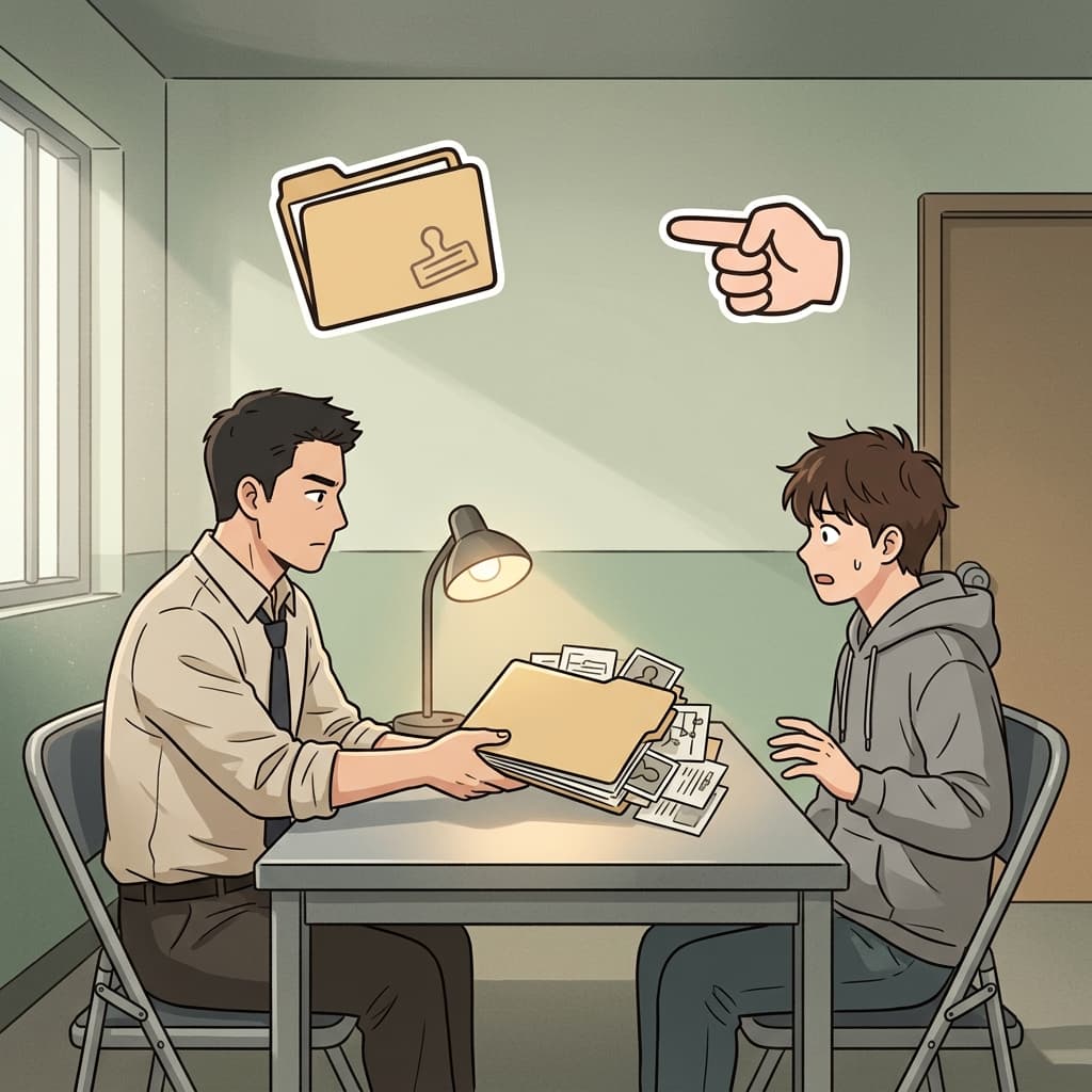 그 비난은 즉시 의심을 그에 대한 사건으로 바꾸었다.