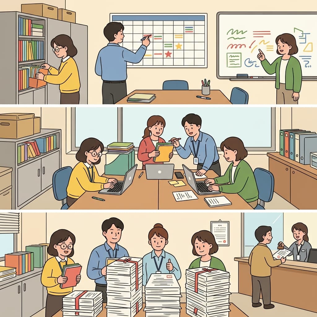 훌륭한 행정은 협력을 이끌어 내고 체계적인 조직을 만들었다.