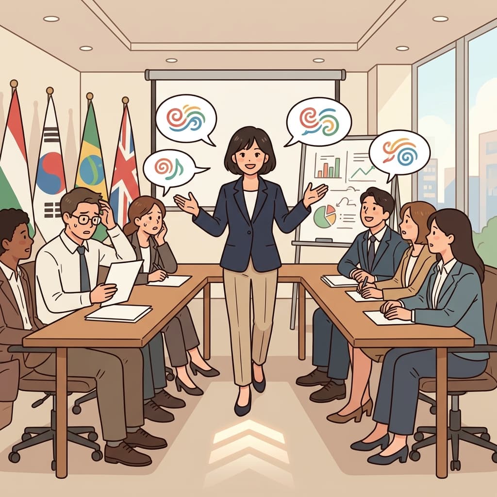 그녀의 언어 실력은 국제 회의에서 그녀에게 큰 이점을 주었다. (어드밴티지 → “앞으로(advance) 한 발 나간 느낌”)
