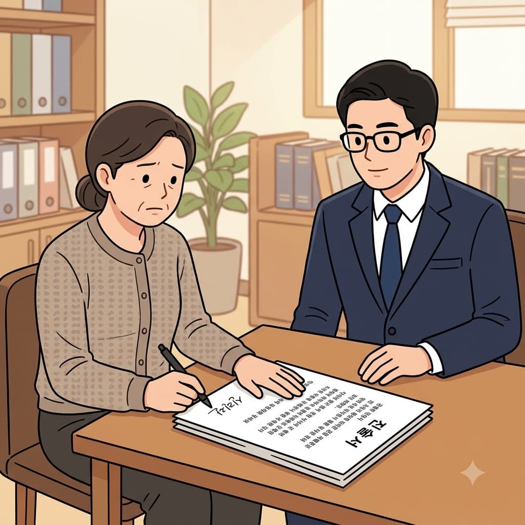 변호사는 affidavit가 증인이 사실이라고 선서하고 서명한 공식 진술서라고 설명했다.