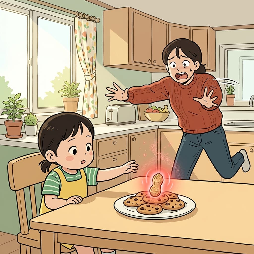 땅콩 한 알이 아이에게는 위험한 알레르겐이 된다.