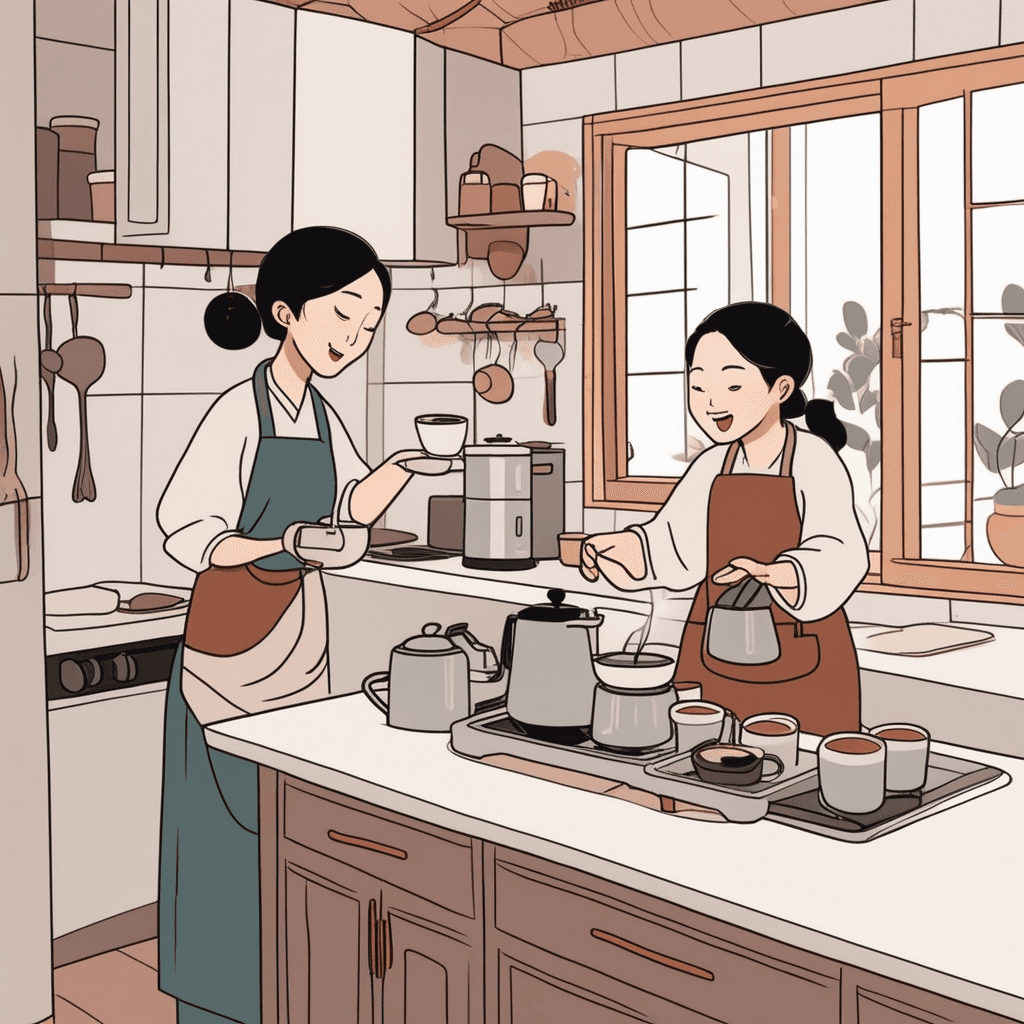 애미야, 커피 한 잔 할래? 항상 우호적이고 원만한 대화!