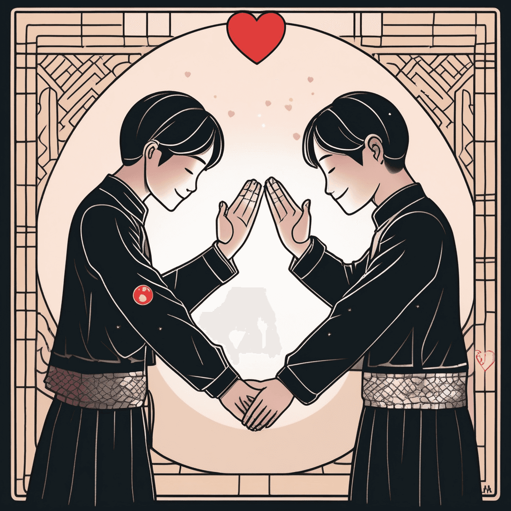 아팔! 손바닥으로 받아들이겠어요~ 사과 받아들입니다!