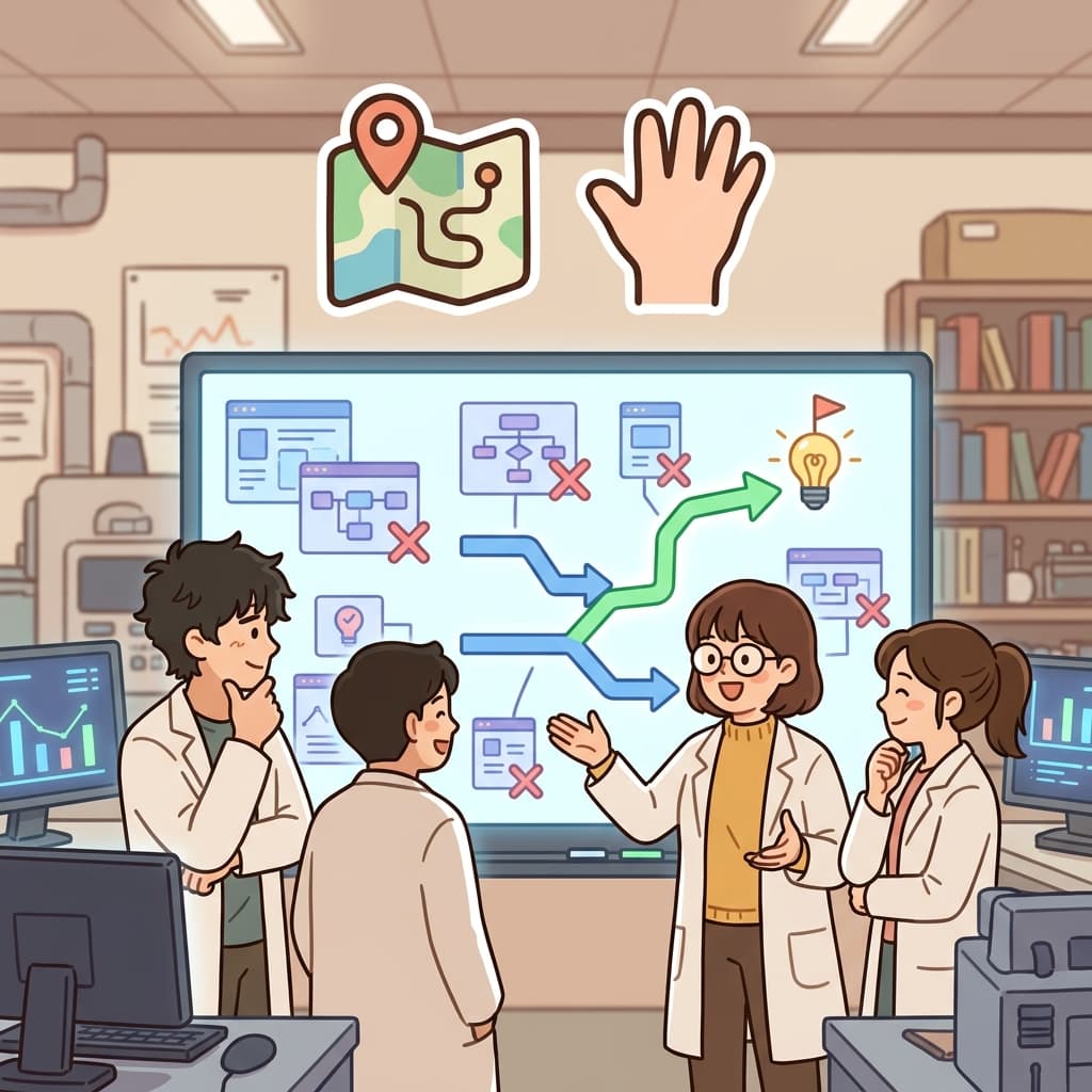 그 과학자는 어려운 문제를 해결하기 위해 완전히 새로운 접근법을 사용했다.