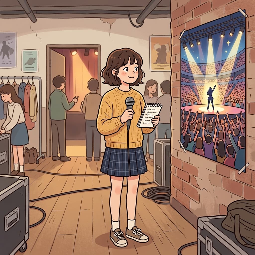 수많은 실패에도 유명한 가수가 되겠다는 그녀의 열망은 사라지지 않았다. ("어서 빨리!" 성공하고 싶다. → 간절히 열망하다)
