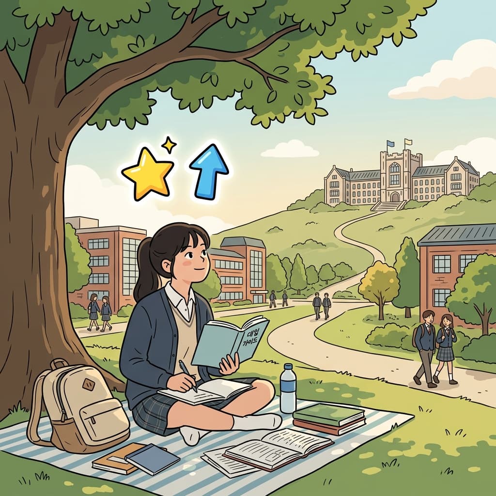꿈꾸던 대학에 진학하는 것이 그녀의 가장 큰 포부였다.