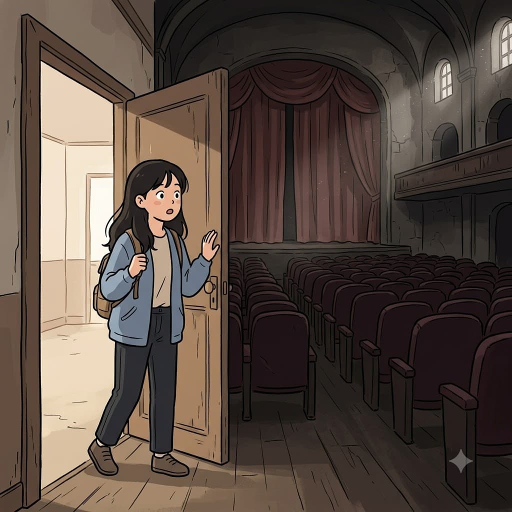 그녀가 오래된 극장에 들어서자, 바깥과는 전혀 다른 묘한 분위기가 갑자기 느껴졌다. (atmosphere → atmo(공기) + sphere(둘러싼 공간))