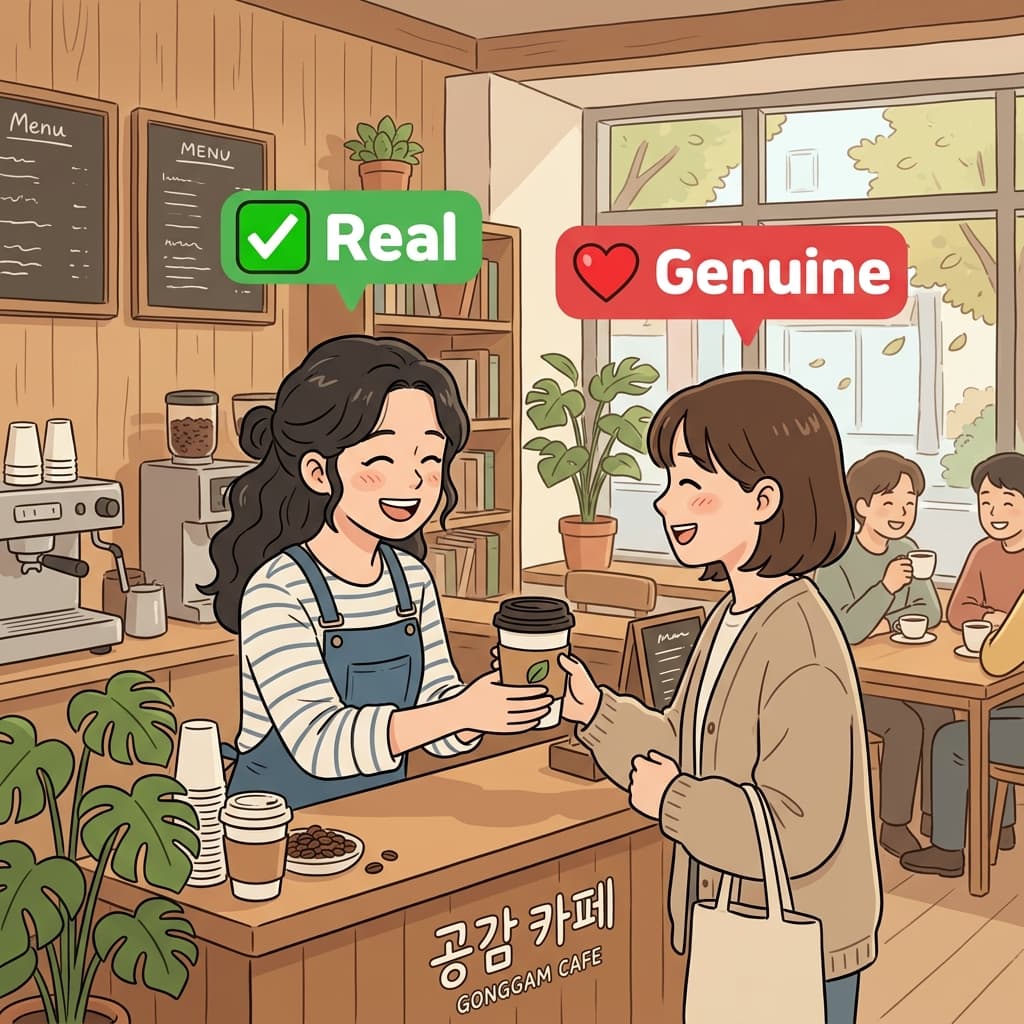 그녀의 진심 어린 미소는 모두를 편안하게 만들었다.