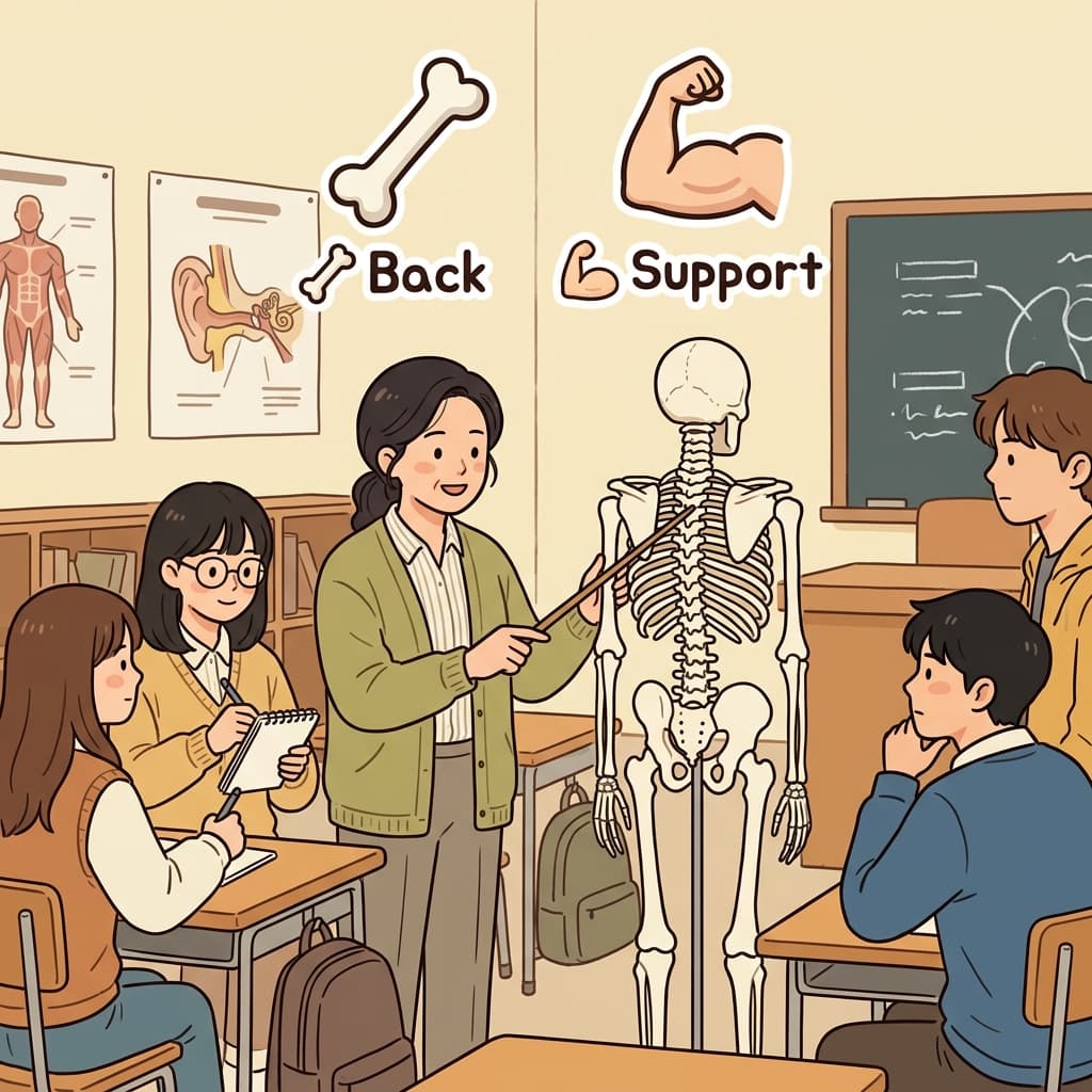 척추는 몸 전체를 지탱한다.