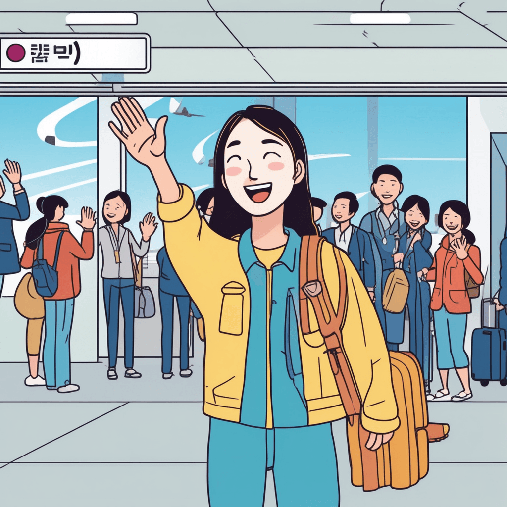 바이바이를 두 언어로! 이중언어의 달인!