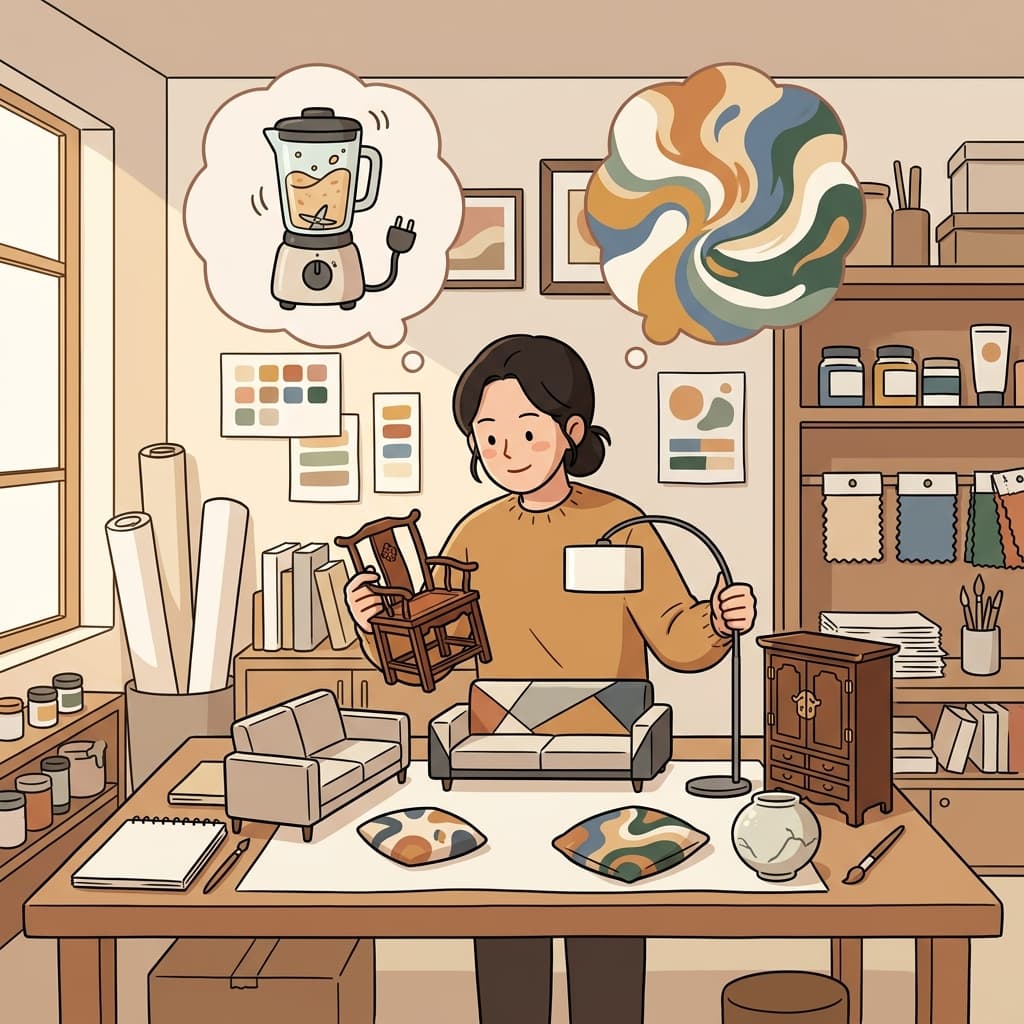 디자이너는 두 가지 스타일을 자연스럽게 조화시켜 하나의 아름다운 디자인을 만들었다.