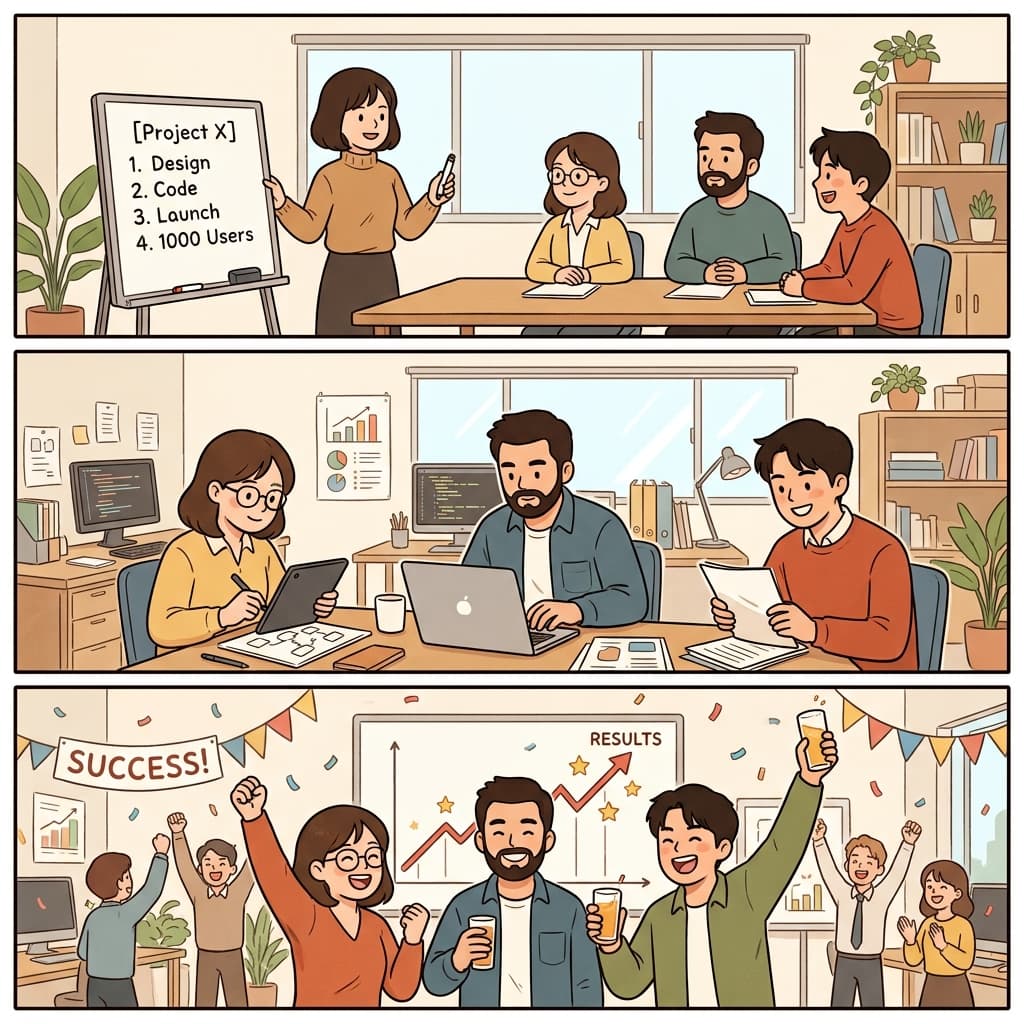 그녀의 간결한 설명은 명확성을 높였고 팀의 성공으로 이어졌다.