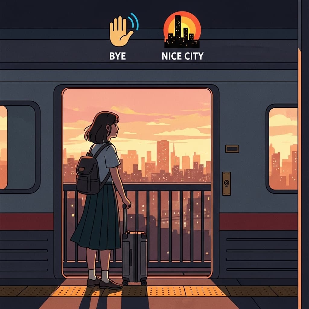 좋은 도시에 작별을 고한다 — 필요에 의해, 떠나야만 한다.