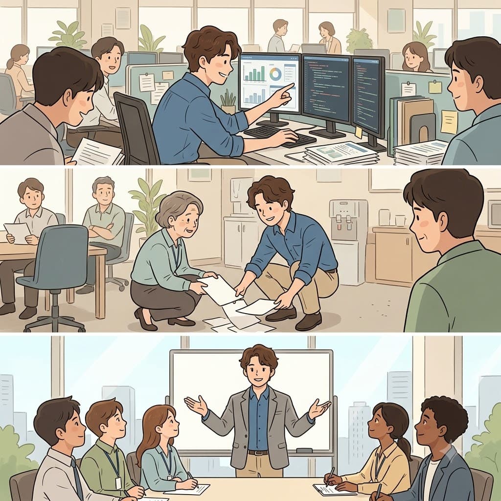그녀는 뛰어난 자질(caliber)과 훌륭한 인품(character)으로 모두가 존경하는 리더(leader)가 되었다.