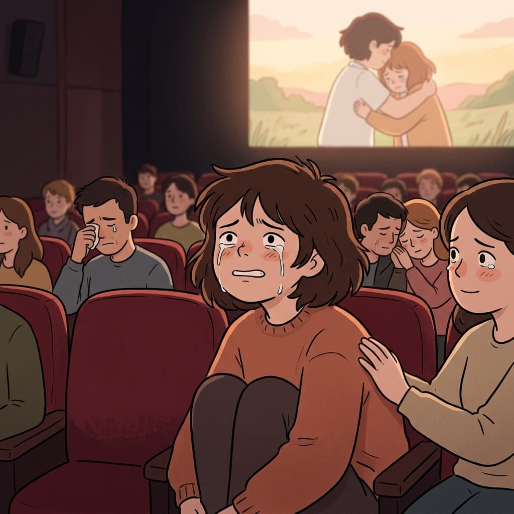 그 영화는 결말 내내 울고 난 뒤 그녀에게 카타르시스를 안겨주었다. (카타르시스 → “가타부타 다 털어버리는 느낌” → 쌓인 감정을 한꺼번에 풀어내며 후련해지는 상태)