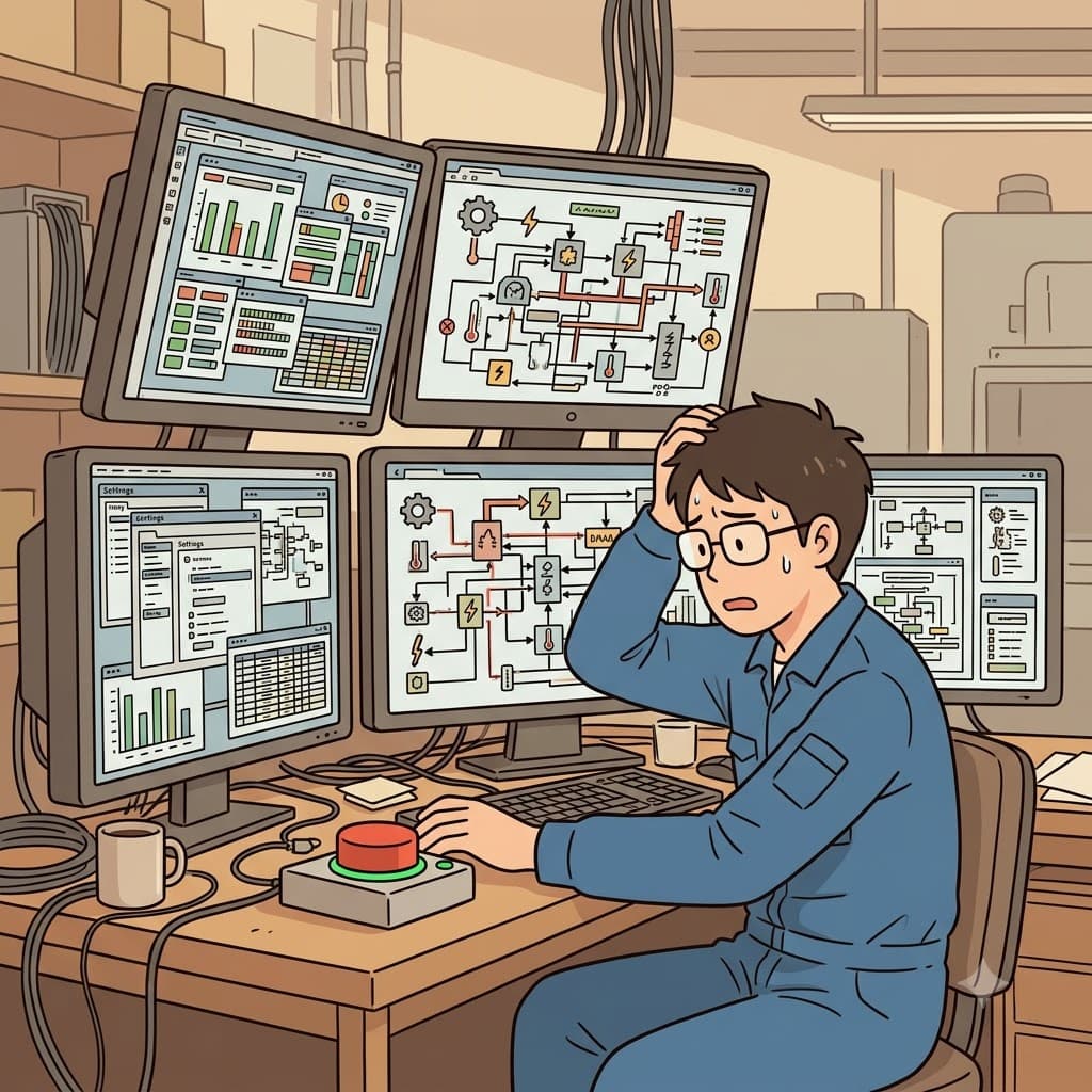 “컴퓨터가 이렇게 복잡해!” 기술자는 여러 기능이 얽힌 복잡한(complicated) 컴퓨터 시스템을 바라보았다.