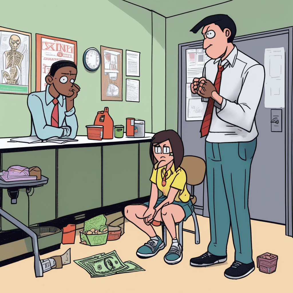 컨닝한 게 실례라며 선생님 달래기 작전!