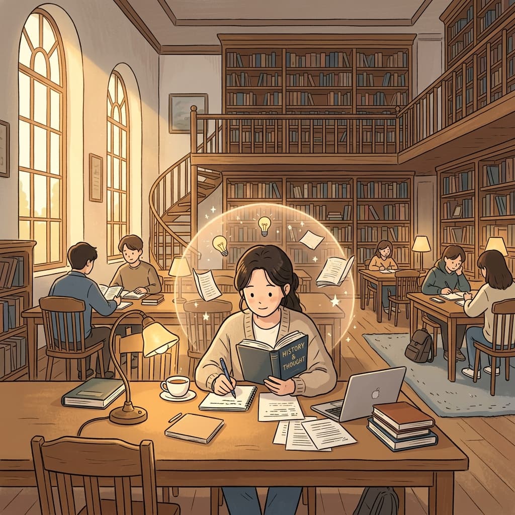 조용한 도서관은 집중하기에 정말 좋은 환경이다.