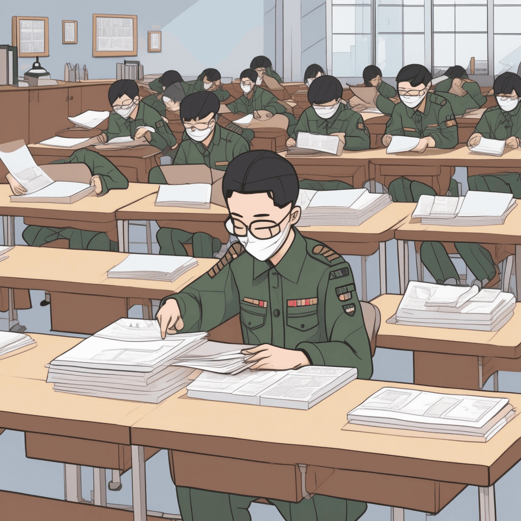 컨닝페이퍼를 규칙적으로 배열해서 완벽한 구성을 만든다!