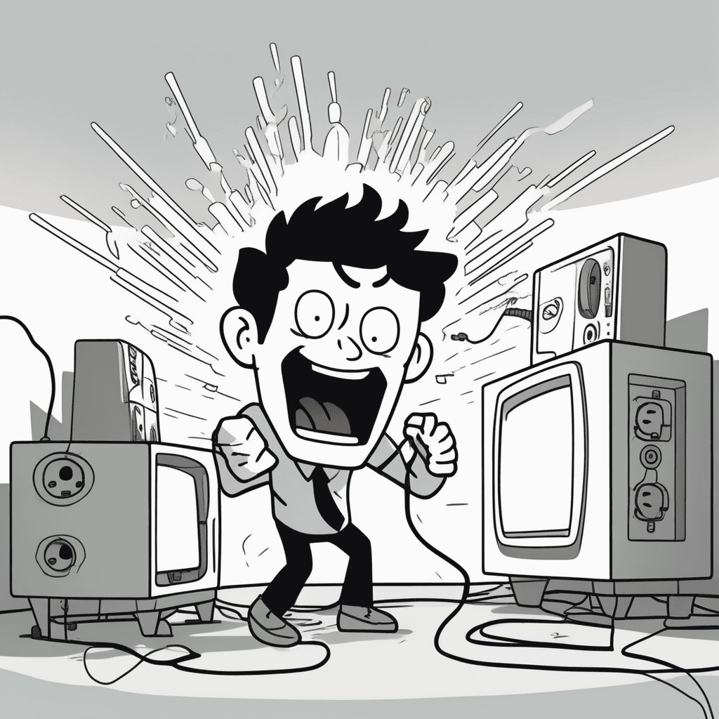 콘센트 플러그에서 불꽃이 튀니까 '그래! 션!' 하면서 집 전체가 대화재!