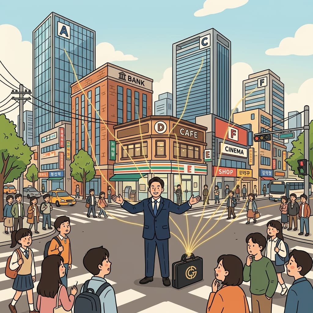 이 회사 하나가 항공사도, 은행도, 카페까지 다 가지고 있다.