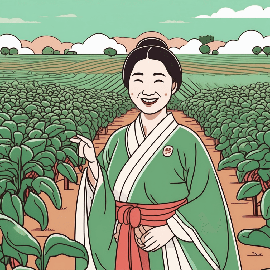 콩 그루를 심은 이모, 모든 콩이 똑같이 자라서 완벽하게 일치해요!