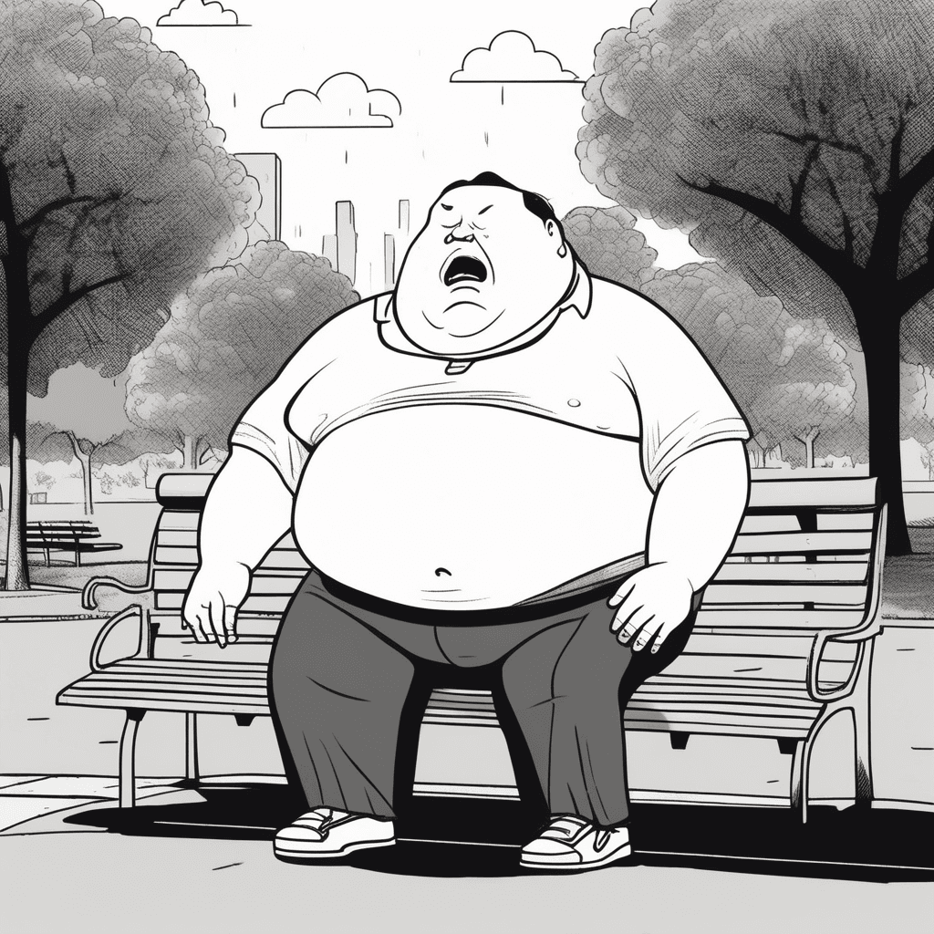 코가 풀렁풀렁! 뚱뚱한 아저씨의 숨찬 하루