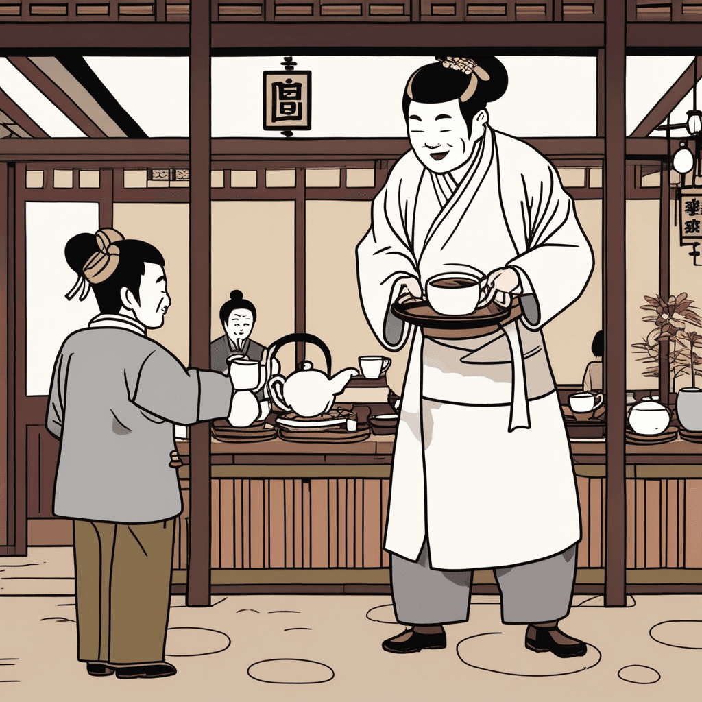 커피, 티 어서 가져다드릴게요! 정중하게!