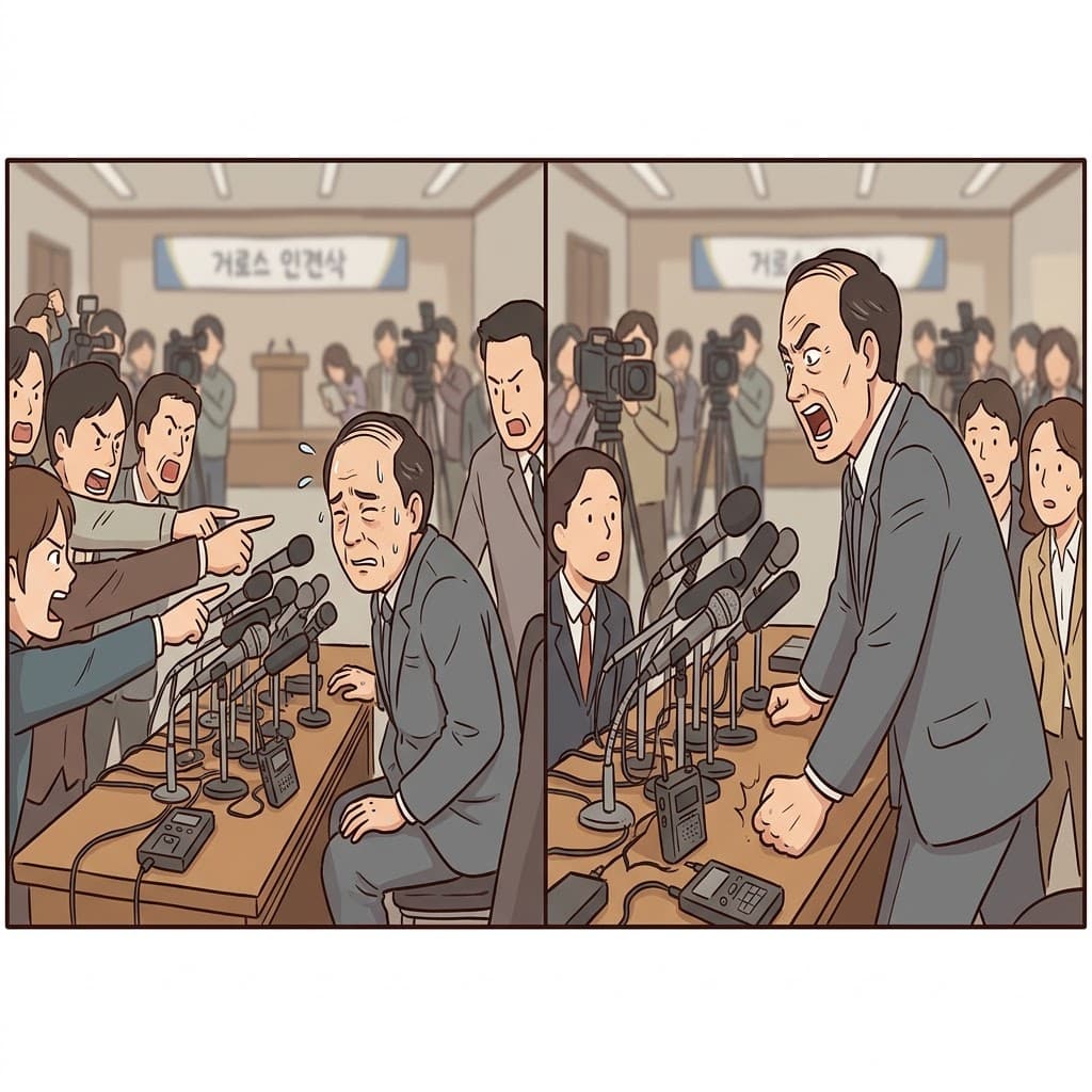 무거운 비난(blame)을 피하기 위해, 죄를 지은 정치인은 자리에서 일어나 가짜 결백을 열정적으로 열변했다(declaim).