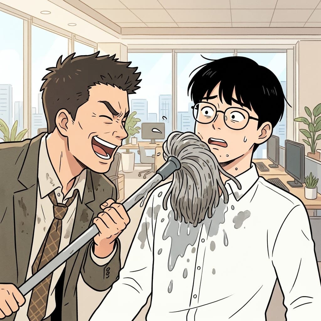 "내 얼굴에 더러운 걸레를 디민(demean) 거야?" 얼굴에 더러운 것을 들이민 행동은 그를 노골적으로 모욕하는(demean) 것이었다.