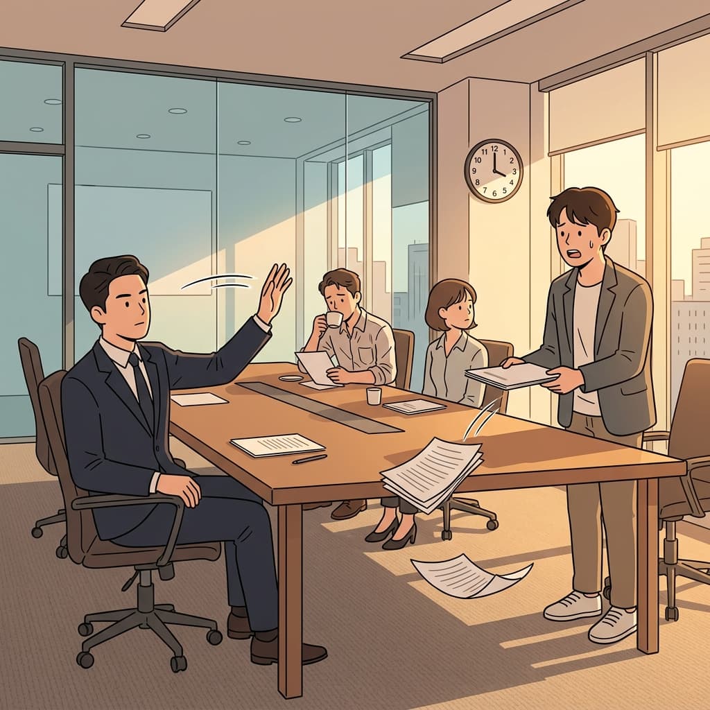 투자자는 설명이 끝나기도 전에 제안을 단칼에 잘라버렸다.