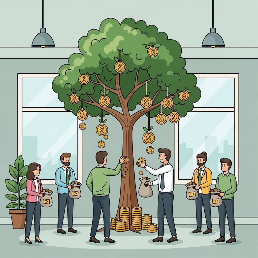 공동의 나무가 dividend를 맺어, 투자자들은 더 독립적이 된다