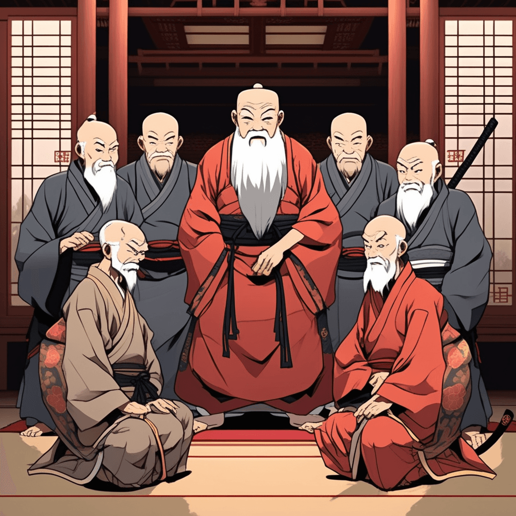도(道)의 연장자가 제자들에게 존경받는 원로 무술가!