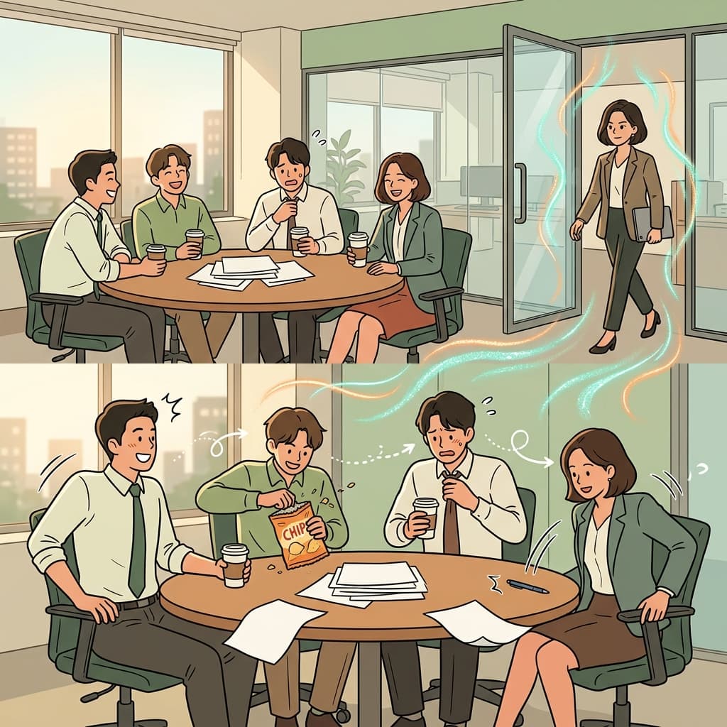 새 팀장이 들어오자마자 팀 분위기가 확 바뀌었다.