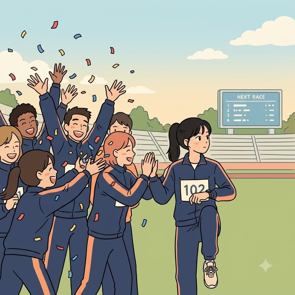 순간적인 즐거움이 목표를 가리지 않게 하라! 축하 분위기가 아무리 신나도 목표에 집중해야 한다.
