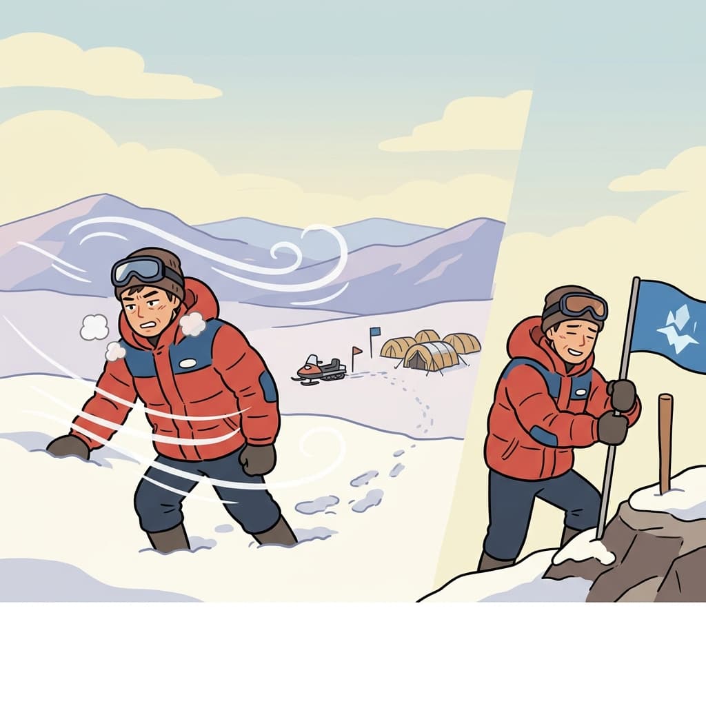 모든 노력은 보상을 가져오고 앞으로 나아가게 한다.