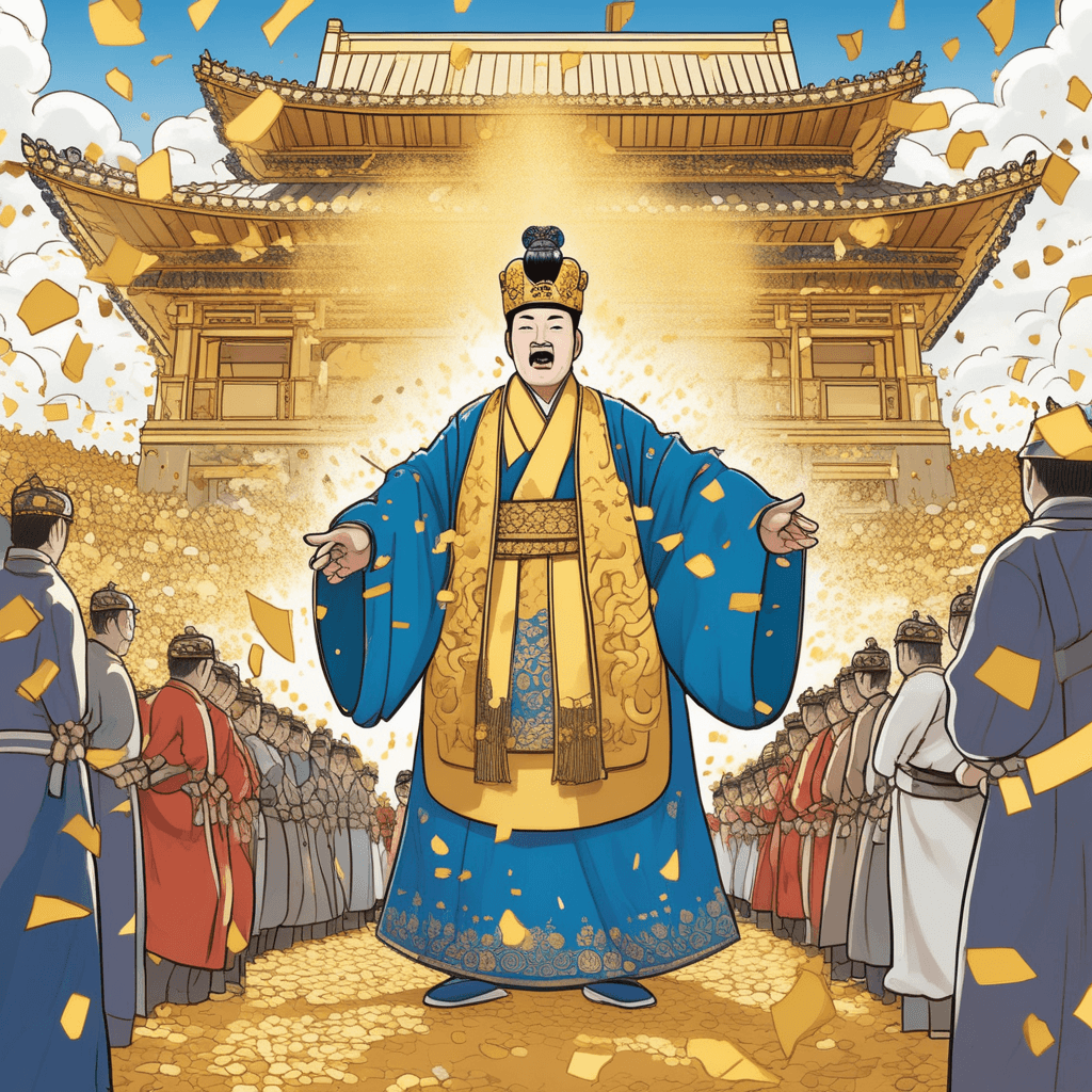 임금님이 바로 크게 나타나서 새로운 궁궐 건설을 시작한다!