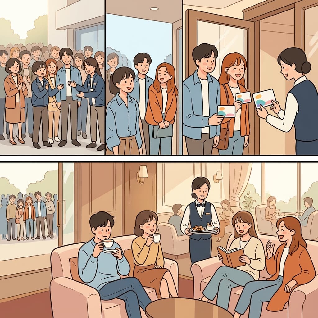 그들은 회원을 신중히 선발한 뒤 전용 출입 권한을 주었고, 회원들은 전용 라운지를 이용했다.