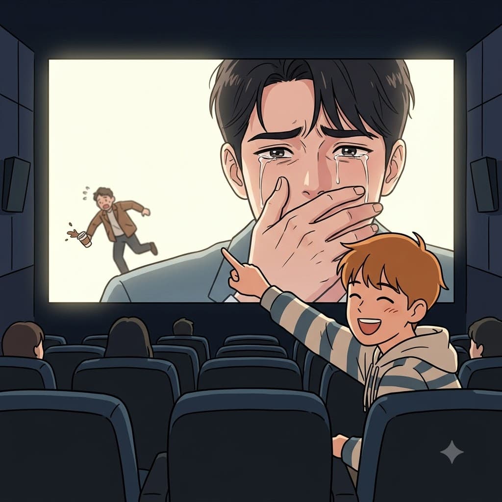 "엑스트라(extr)만 인식(insic)하잖아!" 메인 스토리 대신 배경의 엑스트라에 집중하는 것은 매우 비본질적인(extrinsic) 감상법이다.