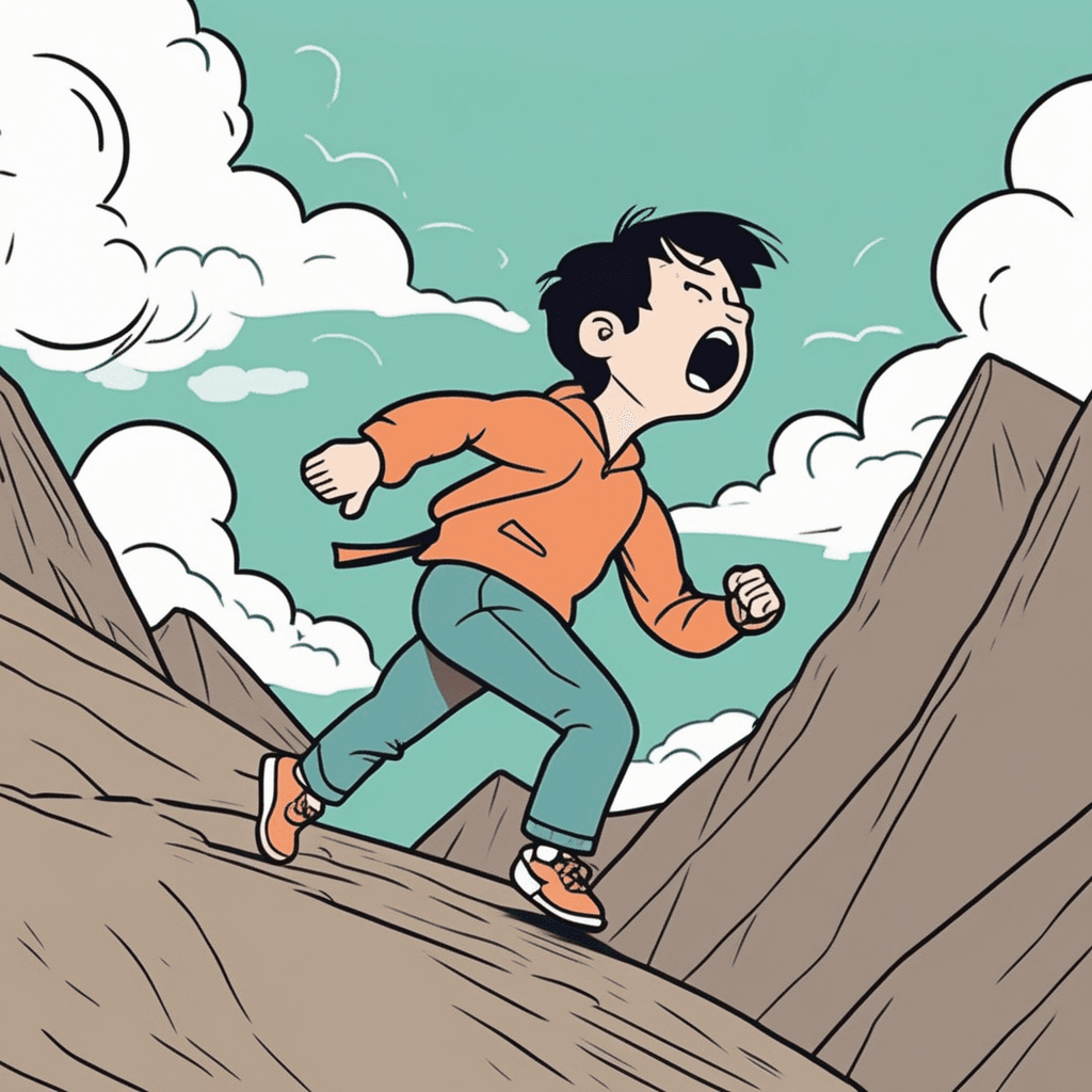 펠~ 하고 떨어졌다! 넘어진 소리가 그대로 fell!