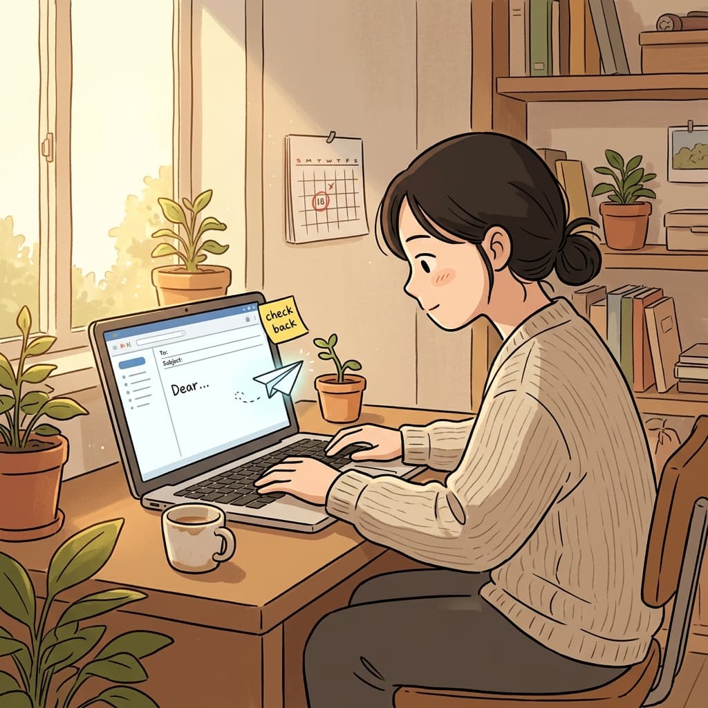 면접 끝나고 나서 결과가 궁금해서 정중하게 이메일 한 통 보냈다.