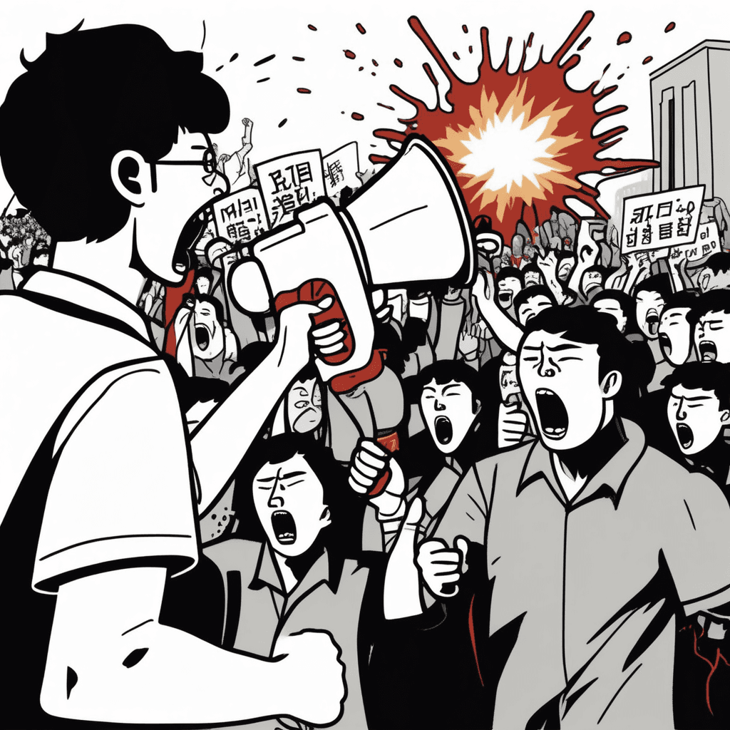 포! 멘트! 폭탄으로 민심 부추기기