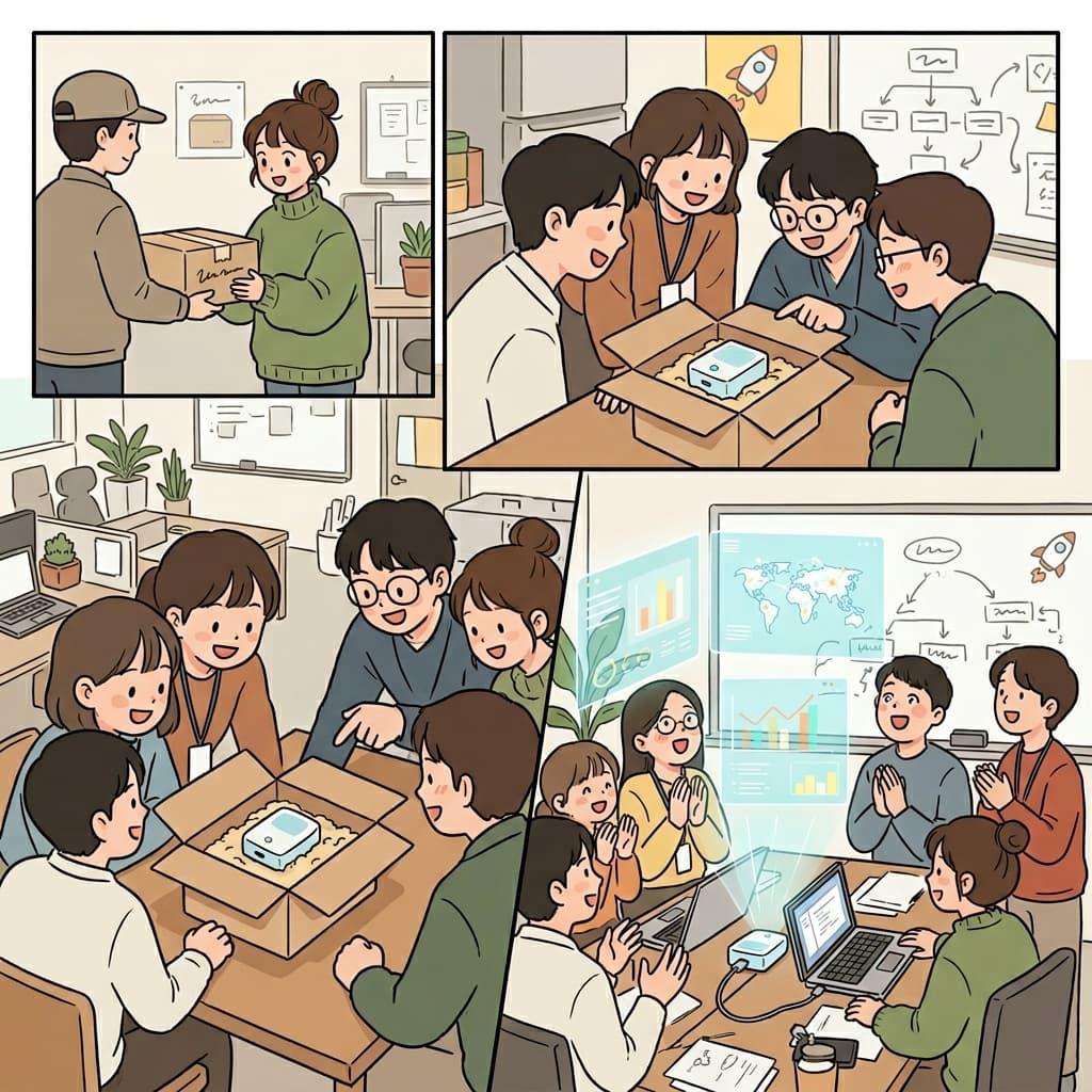 그 작은 기기는 조그만 상자에 담겨 왔지만 회사에 엄청난 우위를 안겨주었다.