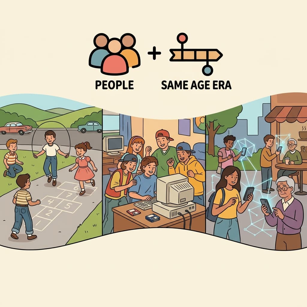 각 세대는 기술을 서로 다른 방식으로 경험했다.