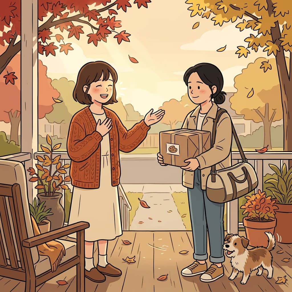 할머니께 가시면 제 안부도 꼭 전해주세요.