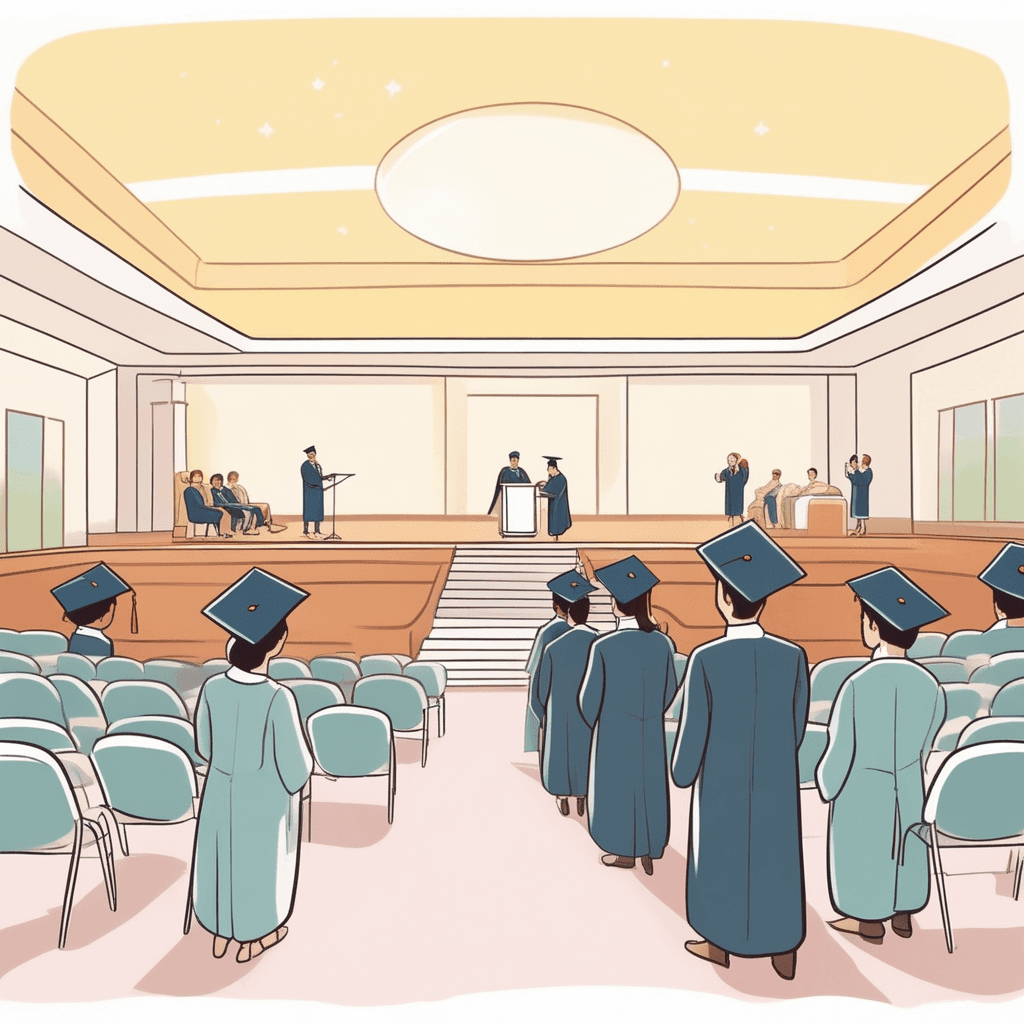 학업 과정 완료를 축하하는 공식적인 의식, 졸업식