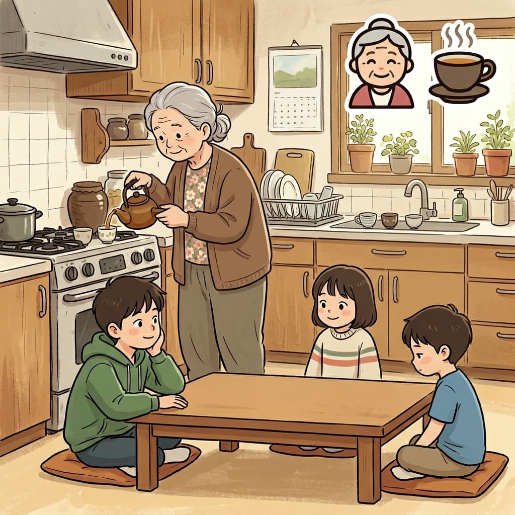 할머니의 차는 언제나 완벽하다 — 매번 보장된 맛.