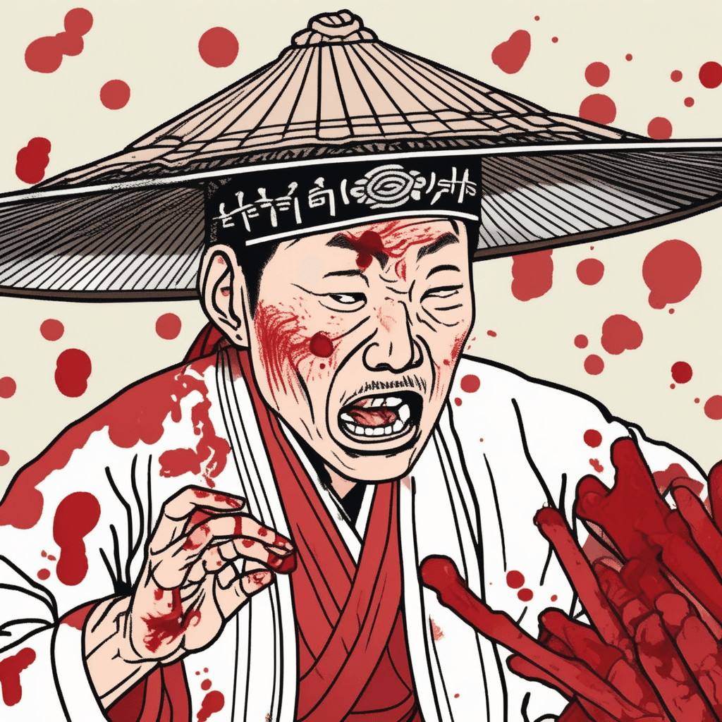 상모춤꾼 히모, 작은 상처인데 피가 계속!